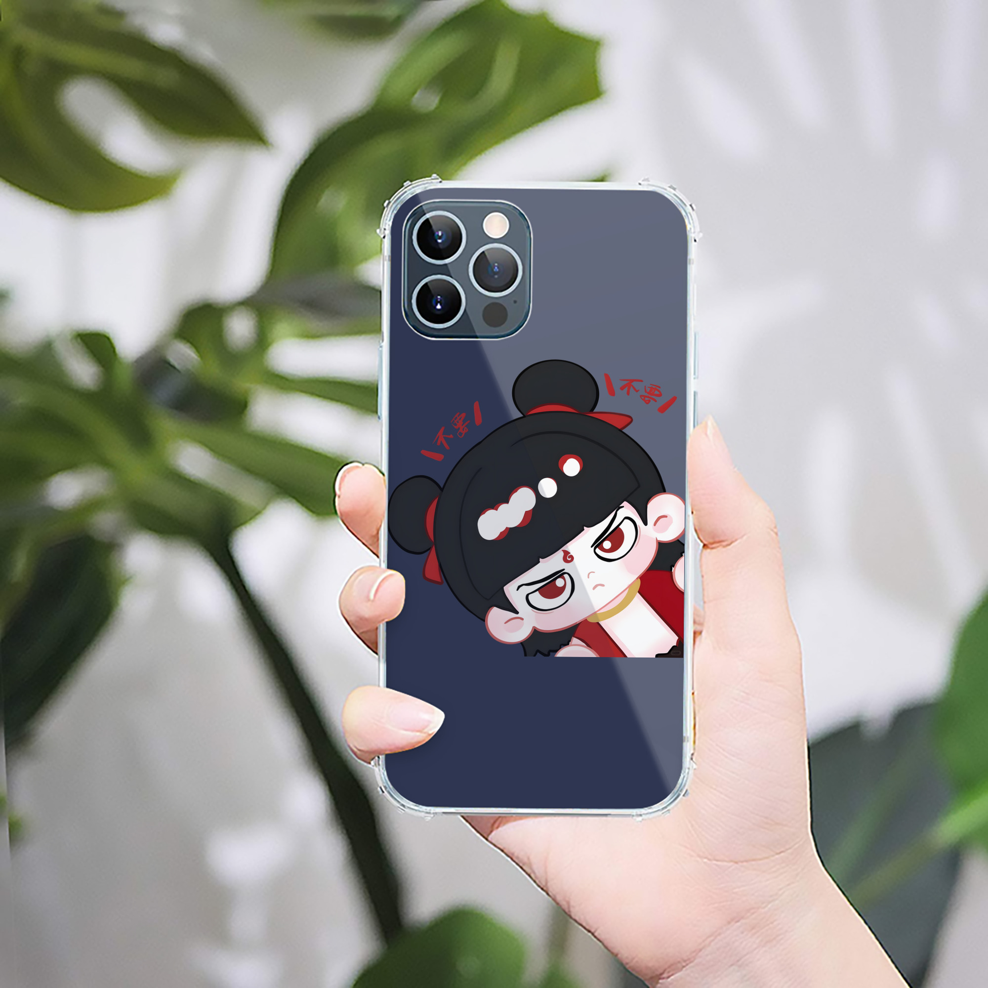 （画像用） Ne Zha 2 ナタ 魔童の大暴れ 【iPhone 12シリーズ対応】透明スマホケース（クリアソフトケース）